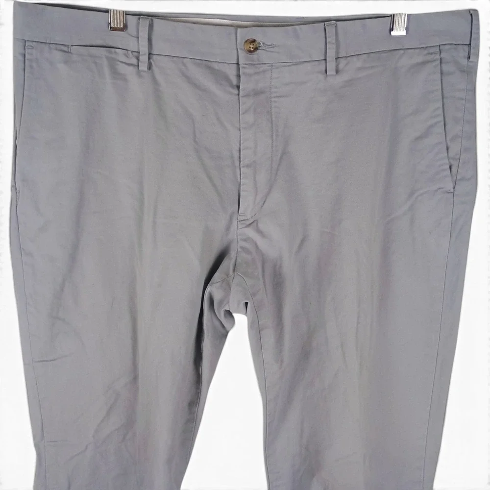 Polo Ralph Lauren Chino‎ Pants Mens 38 Grey Stretch Slim Fit Trousers